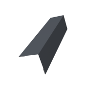 Угол внешний 40х40 0,45 PE с пленкой RAL 7024 мокрый асфальт (2м)