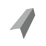 Угол внешний 40х40 0,5 Satin с пленкой RAL 9006бело-алюминиевый (3м)