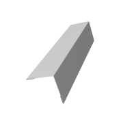 Угол внешний 70х70 0,45 Drap TX RAL 9003 сигнальный белый (2м)