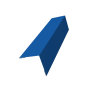 Угол внешний 70х70 0,45 PE с пленкой RAL 5005 сигнальный синий (3м)