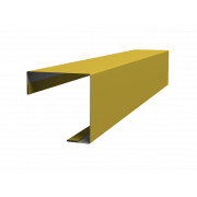 Угол внешний простой фальц 0,45 PE с пленкой RAL 1018 цинково-желтый (3м)