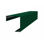 Угол внешний простой фальц 0,5 Satin с пленкой RAL 6005 зеленый мох (2м)