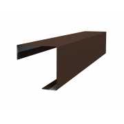 Угол внешний простой фальц 0,5 PurPro Matt 275 RAL 8017 шоколад (3м)
