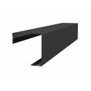 Угол внешний простой фальц 0,5 Satin Matt RAL 7016 антрацитово-серый (2м)