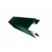 Планка угла внешнего сложного БХ new 0,5 Satin с пленкой RAL 6005 зеленый мох (3м)