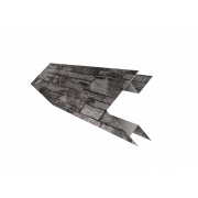 Планка угла внешнего сложного БХ new 0,45 Print Elite Fine Stone TwinColor (2м)