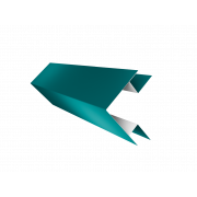 Планка угла внешнего сложного БХ new 0,45 PE с пленкой RAL 5021 водная синь (3м)