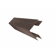 Планка угла внешнего сложного БХ new 0,45 Print Elite White Wood TwinColor (3м)