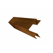 Планка угла внешнего сложного БХ new 0,45 Print-Double Elite Golden Wood (3м)