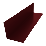 Угол внутренний 110х110 0,5 Satin с пленкой RAL 3005 красное вино (3м)