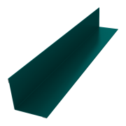 Угол внутренний 30х30 0,45 PE с пленкой RAL 5021 водная синь (2м)