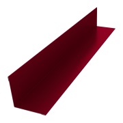 Угол внутренний 50х50 0,45 PE с пленкой RAL 3003 рубиново-красный (3м)