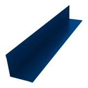 Угол внутренний 50х50 0,7 PE с пленкой RAL 5005 сигнальный синий (3м)