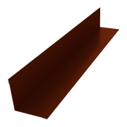 Угол внутренний 50х50 0,5 Satin с пленкой RAL 3009 оксидно-красный (3м)