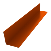 Угол внутренний 70х70 0,45 PE с пленкой RAL 2004 оранжевый (2м)