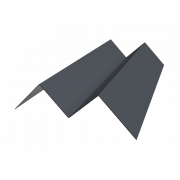 Угол внутренний фибросайдинга Slim 0,5 PurPro с пленкой RAL 7024 мокрый асфальт (2м)
