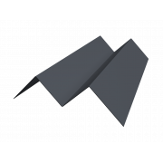 Угол внутренний фибросайдинга Slim 0,5 Atlas X с пленкой RAL 7024 мокрый асфальт (3м)