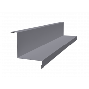 Угол внутренний простой фальц 0,45 Drap TX RAL 7004 сигнальный серый (3м)