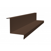Угол внутренний простой фальц 0,5 Satin Matt RAL 8017 шоколад (2м)