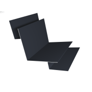 Угол внутренний сложный 90 градусов 0,45 Drap-double TX RAL 7024 мокрый асфальт (3м)