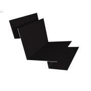 Угол внутренний сложный 90 градусов 0,5 Velur X RAL 9005 черный (3м)