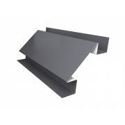 Планка угла внутреннего сложного БХ new 0,45 Drap TX RAL 7004 сигнальный серый (2м)