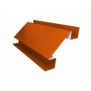 Планка угла внутреннего сложного БХ new 0,45 PE с пленкой RAL 2004 оранжевый (3м)