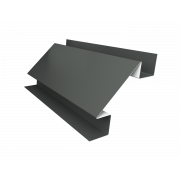 Планка угла внутреннего сложного БХ new 0,45 PE с пленкой RAL 7005 мышино-серый (3м)