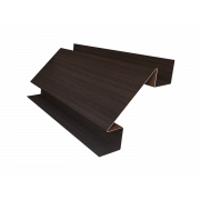 Планка угла внутреннего сложного БХ new 0,45 Print Elite Coffee Wood TwinColor (3м)