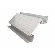 Планка угла внутреннего сложного БХ new 0,45 Print Elite Snow Wood TwinColor (2м)