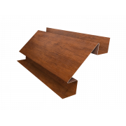 Планка угла внутреннего сложного БХ new 0,45 Print Premium Golden Wood Fresh TwinColor (2м)