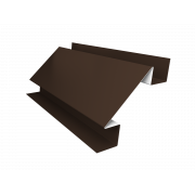 Планка угла внутреннего сложного БХ new 0,5 Satin с пленкой RAL 8017 шоколад (2м)