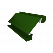 Планка угла внутреннего сложного БХ new 0,45 PE с пленкой RAL 6002 лиственно-зеленый (2м)