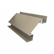 Планка угла внутреннего сложного БХ new 0,5 Satin с пленкой RAL 1015 светлая слоновая кость (2м)