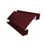 Планка угла внутреннего сложного БХ new 0,5 Satin Matt RAL 3005 красное вино (3м)