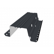 Вентилируемый прогон опорный фальц 35 0,45 PE RAL 7024 мокрый асфальт (0,5м)