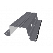 Вентилируемый прогон опорный фальц 35 0,45 PE RAL 7004 сигнальный серый (0,5м)