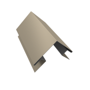 Угол внешний сложный 75х75 0,45 PE с пленкой RAL 1015 светлая слоновая кость (3м)