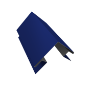 Угол внешний сложный 75х75 0,45 PE с пленкой RAL 5002 ультрамариново-синий (2м)