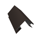 Угол внешний сложный 75х75 0,5 GreenCoat Pural BT, matt RR 32 темно-коричневый (RAL 8019 серо-коричневый) (3м)