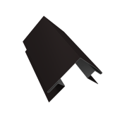 Угол внешний сложный 75х75 0,5 Satin Matt TX RAL 9005 черный (3м)