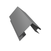 Угол внешний сложный 75х75 0,5 Satin с пленкой RAL 9006бело-алюминиевый (2м)