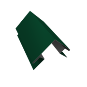 Угол внешний сложный 75х75 0,5 Satin с пленкой RAL 6005 зеленый мох (3м)