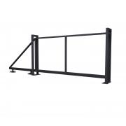 Ворота откатные Жалюзи 2,0х4,0 RAL 7024 без заполнения