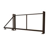 Ворота откатные Жалюзи 2,0х4,5 RAL 8017 без заполнения