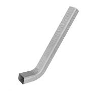 Труба гофрированная Vortex Lite 76х102х3000мм с коленом Zn