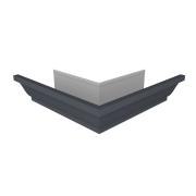 Угол желоба внешний Vortex Lite Matt 130мм RAL 7024 мокрый асфальт