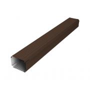 Труба гофрированная Vortex Lite Matt 76х102х1000мм RAL 8017 шоколад