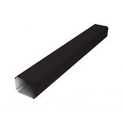 Труба гофрированная Vortex Lite Matt 76х102х1000мм RAL 9005 черный