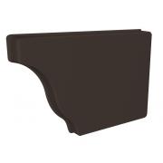 Заглушка желоба правая Vortex Lite Matt 130мм RR 32 темно-коричневый